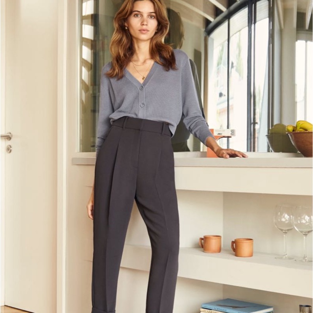 Aritzia Dashwood Cigarette Pants - Black, Sz 14